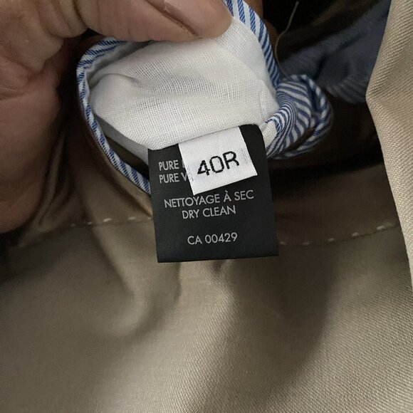 Tommy Hilfiger Men's Tan Notch Lapel Single Breasted Blazer - Picture 10 of 11